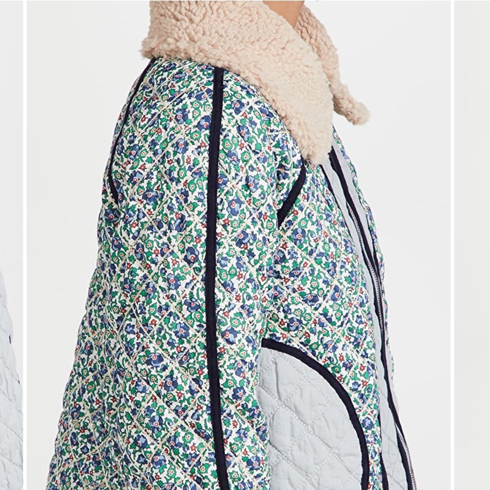 The Great. Reversible Quilted Jacket Sz 2/M - Picture 4 of 11